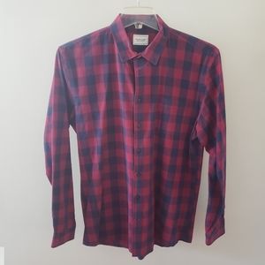 Frank & Oak Plaid Long Sleeved Button Down Shirt L